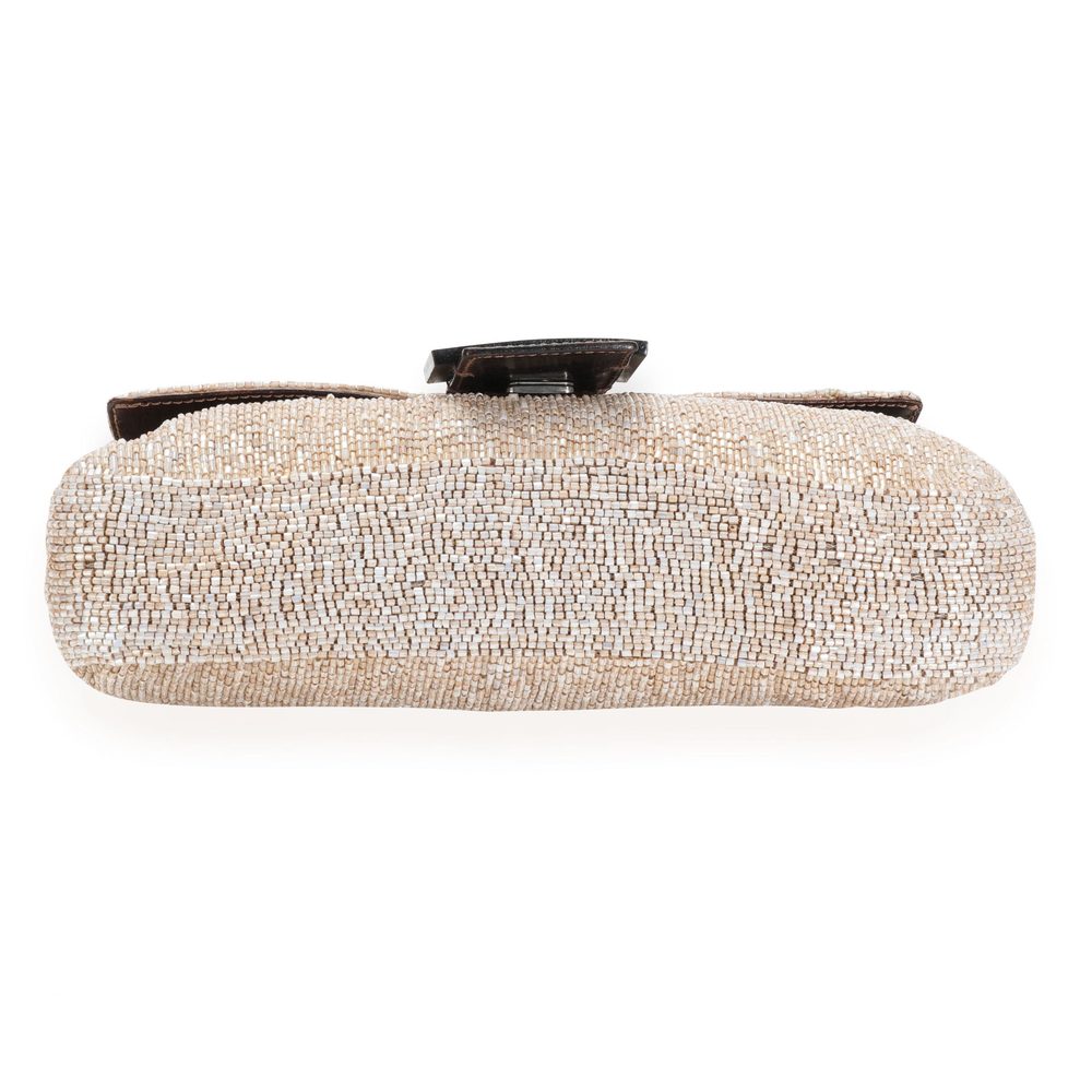 Fendi Beige Beaded Baguette Bag - Picture 4 of 8